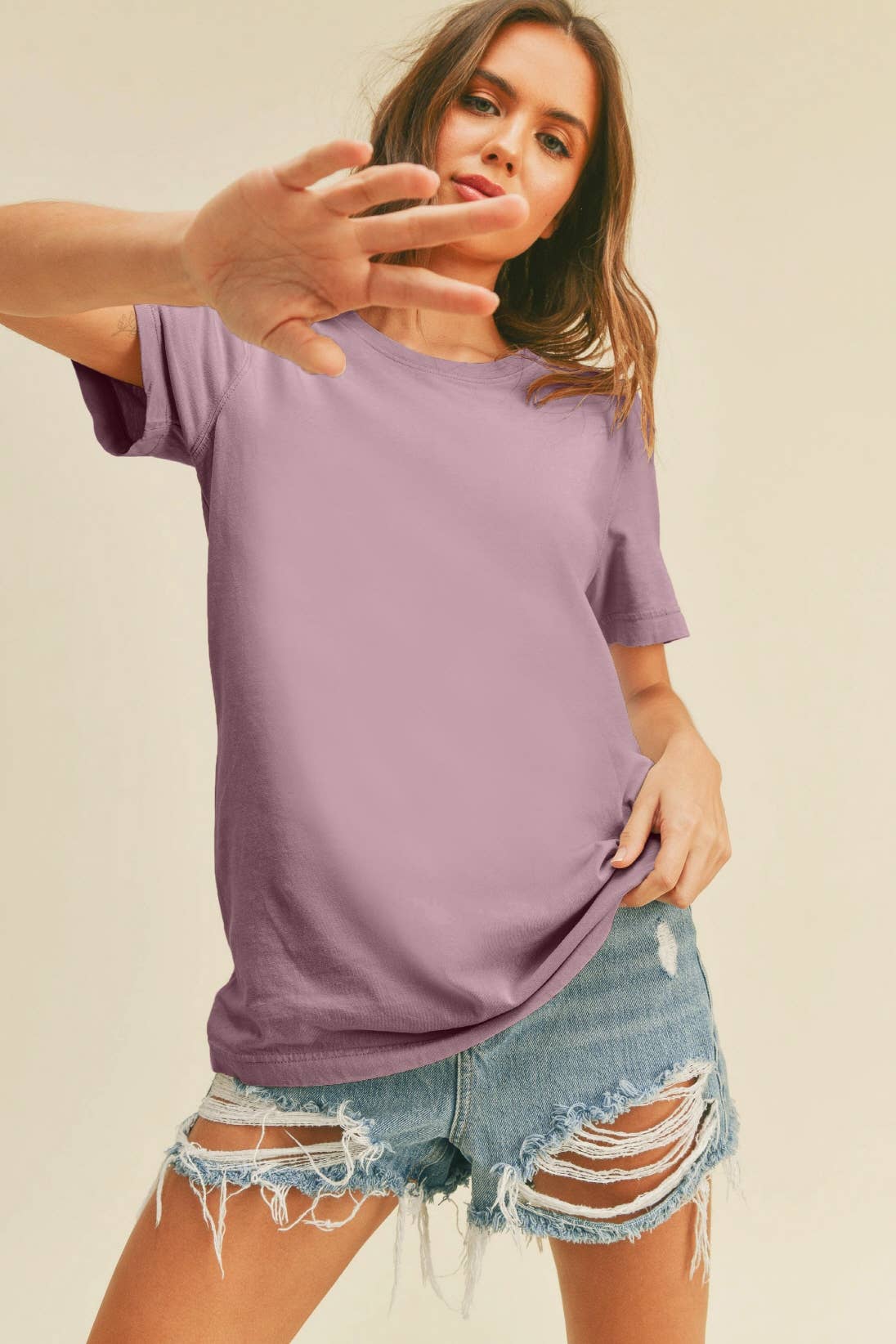 Women's Blank Classic Short Sleeve T-Shirt: NAVY