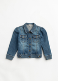 Girl's Adventure Jacket: Medium Dark Wash