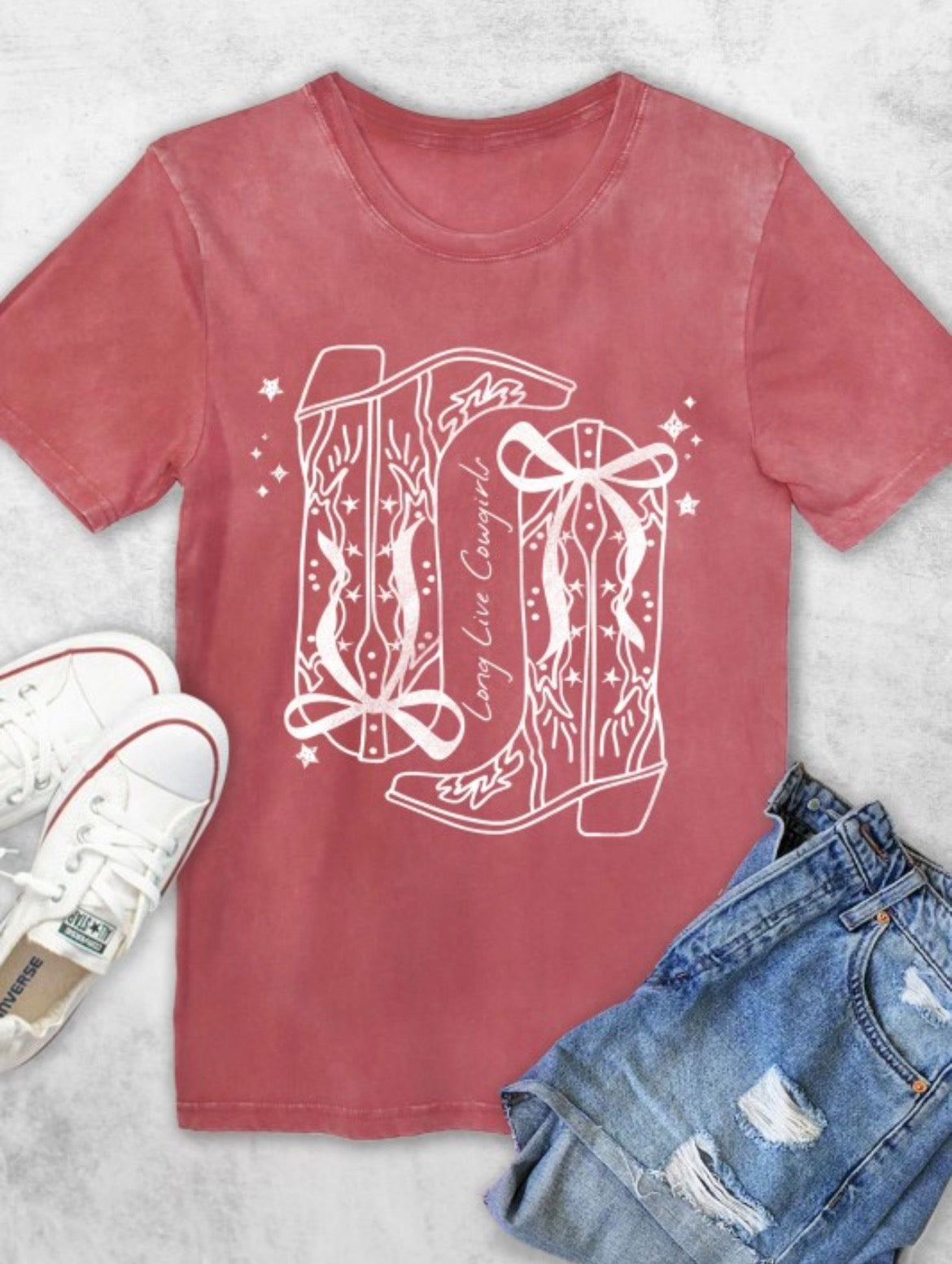 Long Live Cowgirls Tee/Boots