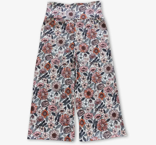 Girl’s Wide Leg Floral Pants