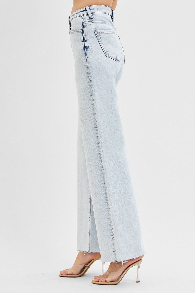 Women's HIGH RISE WIDE LEG JEANS
