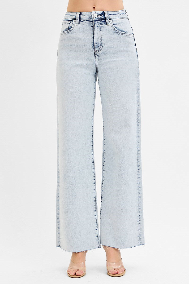 Women's HIGH RISE WIDE LEG JEANS