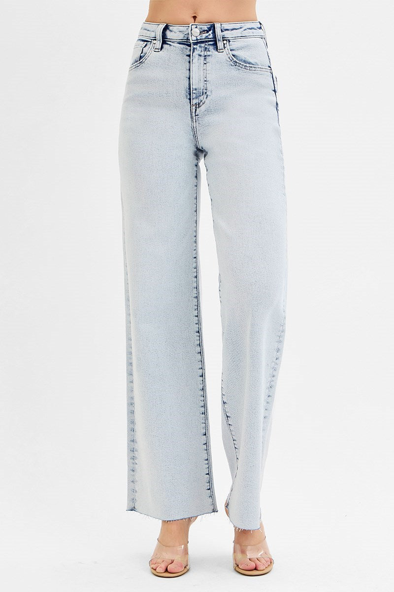 Women's HIGH RISE WIDE LEG JEANS