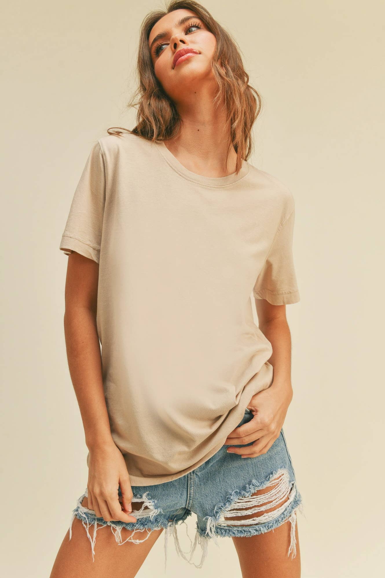 Women's Blank Classic Short Sleeve T-Shirt: NAVY