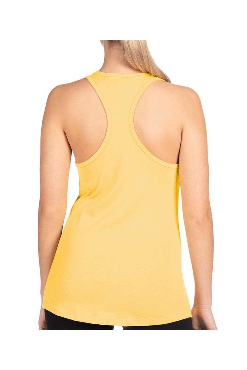 Women's Sun Kissed Graphic Racerback Tank: BANANA