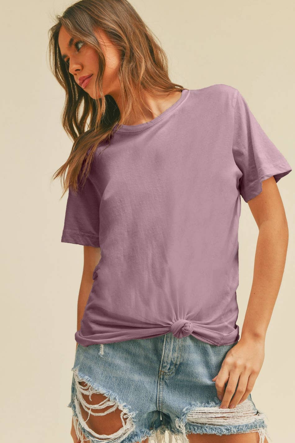 Women's Blank Classic Short Sleeve T-Shirt: NAVY