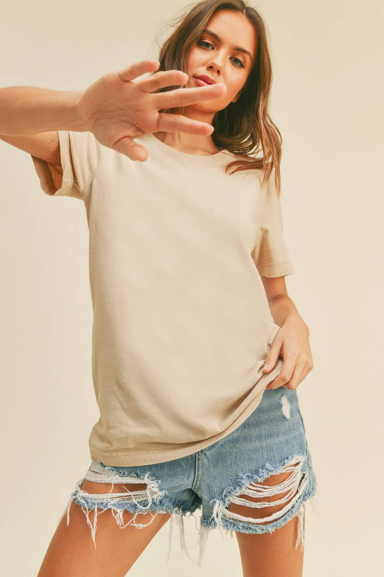 Women's Blank Classic Short Sleeve T-Shirt: NAVY
